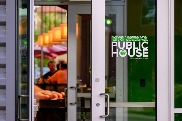 Mishawaka Public House entrance.